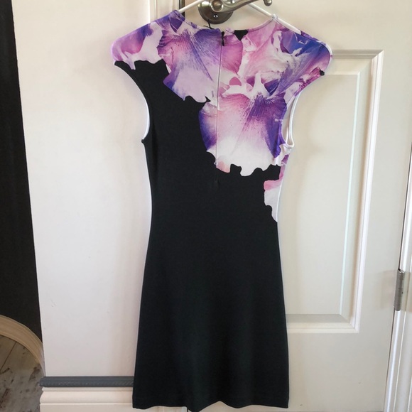 McQ by Alexander McQueen orchid print mini dress - Picture 2 of 12